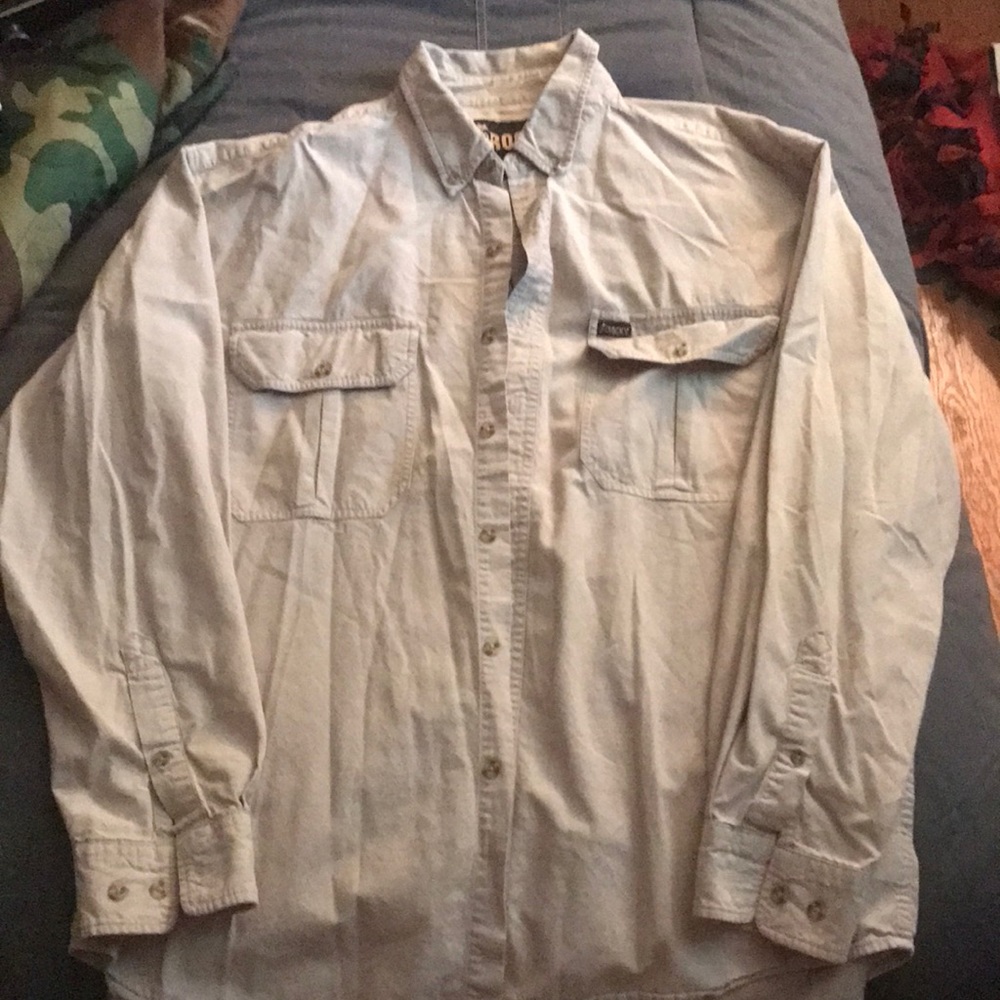 Rocky Large Men's Casual Dress Shirt